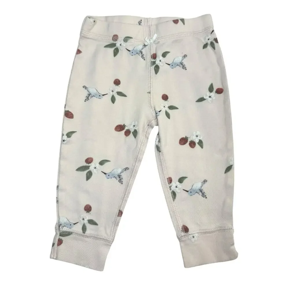 Carter's Bodysuit Bundle Baby Girl Hummingbird Heart Brown 9 Months